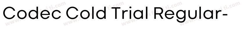 Codec Cold Trial Regular字体转换